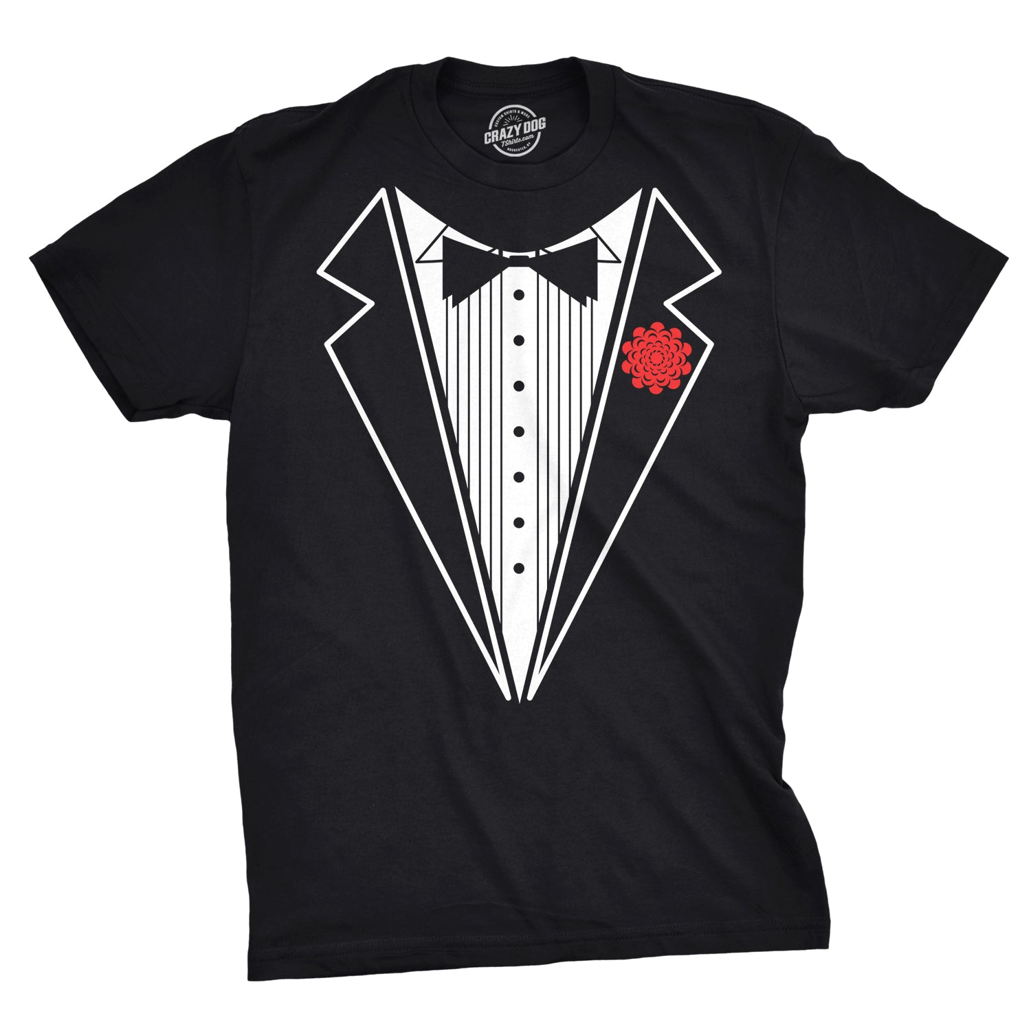 Banrooo Black Tuxedo Men's T Shirt - S, Black