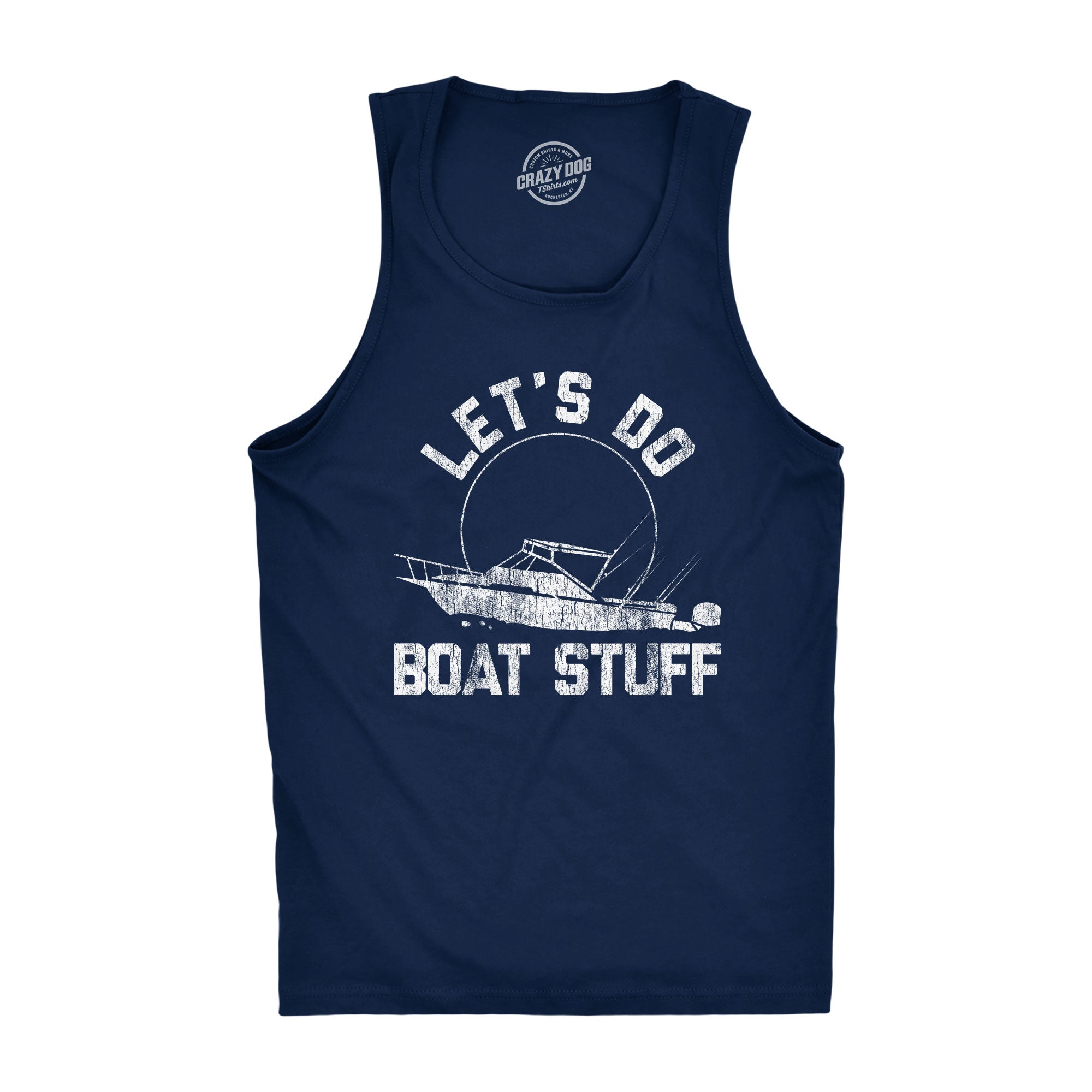 Banrooo Let's Do Boat Stuff Men's Tank Top
