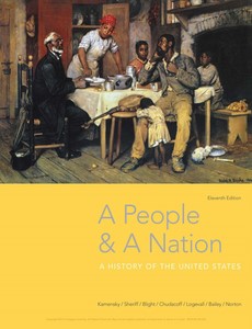 A People and a Nation A History of the United States 11th Edition by Jane Kamensky
